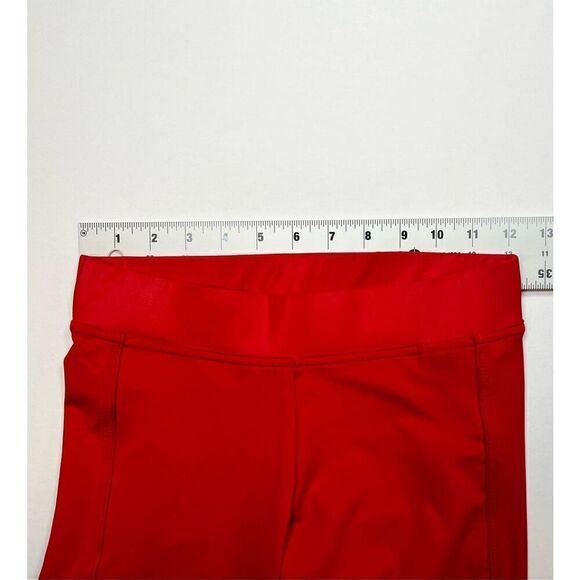 Adidas x Stella McCartney Red Crop Leggings Logos Climalite Size Extra Small EUC - Picture 5 of 11